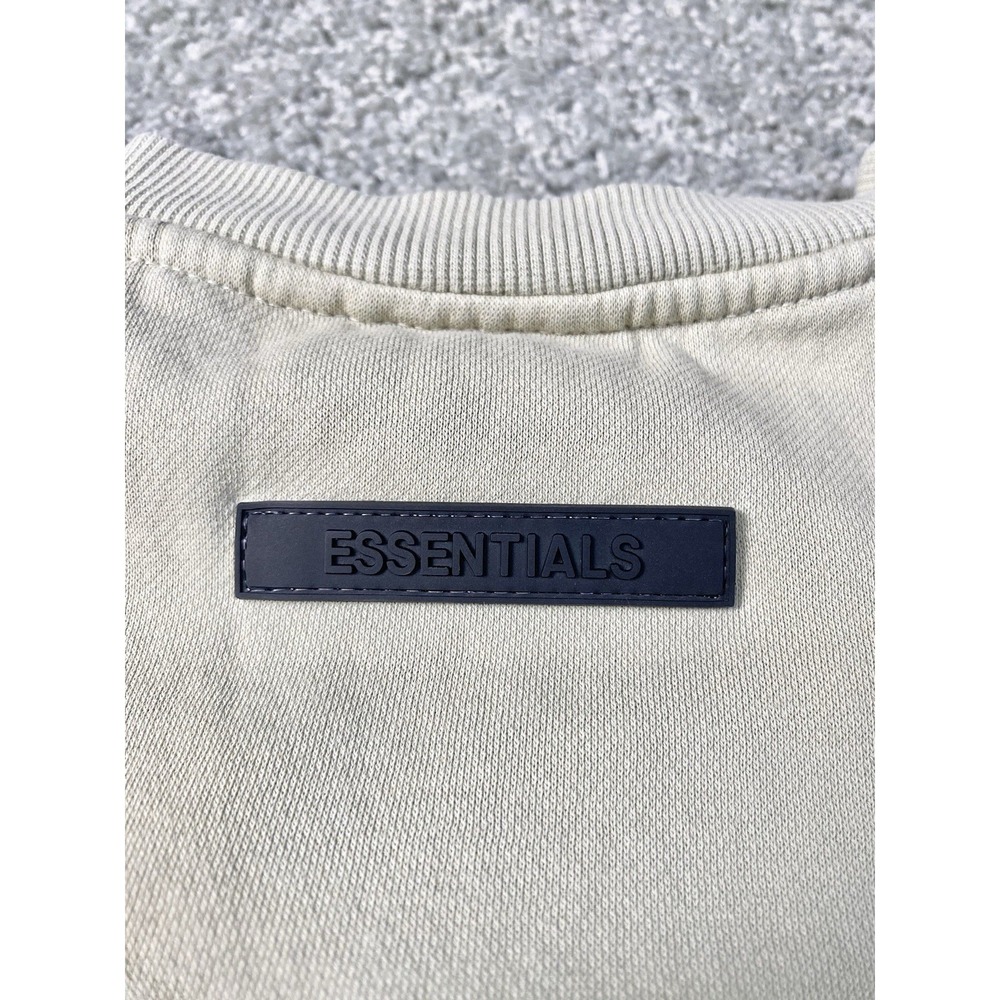 Fear of God Essentials Green Fleece Crewneck Sweatshirt Size Medium Unisex - Picture 8 of 11